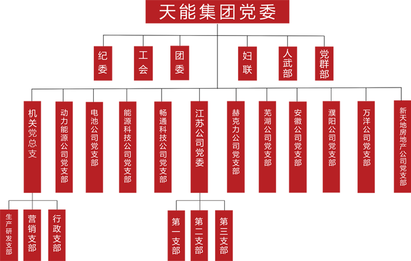 J9九游会建团党委组织架构